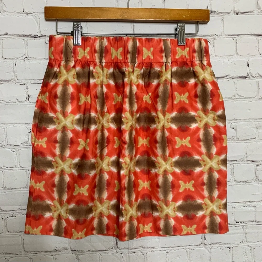 J. Crew Batik Miniskirt